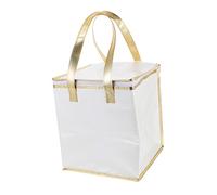ULTECHNOVO Insulated Thermal Food Storage Bag Portable Cake Packing Bag with Foil for Heat Preservation and Freshness Lightweight Handheld Food Package Tote for Pizza Seafood Fruits and