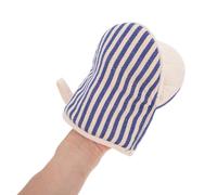 ULTECHNOVO Insulation Gloves - Microwave Oven Mitts - Blue Cotton Oven Gloves - Short Oven Mitts - Cute Kitchen Accessories