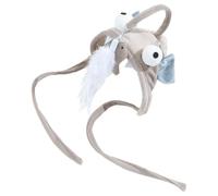 ULTECHNOVO Interactive Cat Teasing Stick with Hat Design for Indoor Cats Cloth Material and Self Diversion Winter Play and Active