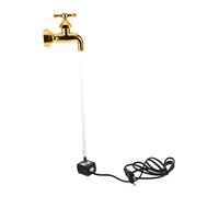 ULTECHNOVO Invisible Flowing Spout Water Fountain with Lamp and USB Pump Unique DIY Garden Ornament for Outdoor Patio Decor Easy to Install Decorative Floating Tap for Serene Sound and