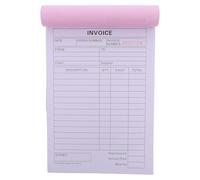 ULTECHNOVO Invoice Book 2-Part Duplicate Receipt Pads 30 Sets 60 Pages Carbonless Order Book for Small Business Financial Record Keeping and Restaurant Order Management