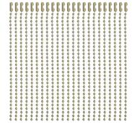 ULTECHNOVO Iron Bead Chains with Pre-Attached Connector Clasp 50pcs Vintage 4.33 Inch Jewelry Making Chain for Key and Charms, for Crafts and Present-Making