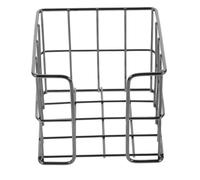 ULTECHNOVO Iron Notepad Holder for Desk with Sturdy Storage Solution and Elegant Black Design, for Organizing Index Cards and Tea Accessories in Office Or Home