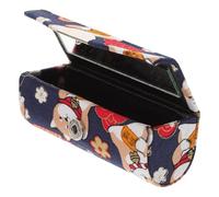 ULTECHNOVO Japanese Style Lipstick Case with Mirror Portable Lip Gloss Holder Mini Cosmetic Organizer for Women