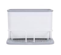 ULTECHNOVO Kitchen Utensil Organizer with Lid, Multifunctional Chopsticks and Spoons Storage Box Featuring Quick Drain, Detachable Design, Two Compartments, and Water Storage Tray for Home