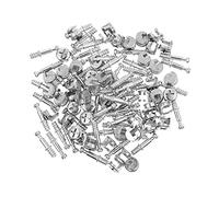 ULTECHNOVO Kits 50 Sets 28mm Alloy Furniture Connecting Kit Cam Lock Fittings 2- in- 1 Pre- Inserted Nuts And Bolt Assortment for Cribs And Bunk Bed Jst Connector