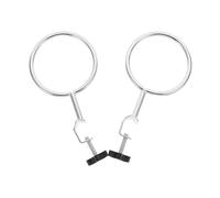 ULTECHNOVO Laboratory Supports 2Pcs Closed Extension Rings Beakers Support Ring Polished Iron Stand Accessories for Experimental Equipment