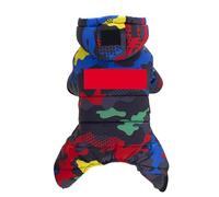 ULTECHNOVO Large Dog Coats for Winter Camo Hoodie Dog Cloth Winter Dog Hoods Dog Down Coat Small Dog Jacket Cat Snow Coat for Dogs Dog Down Jacket Dog Warm Apparel Pet Winter Coat