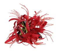 ULTECHNOVO Large Flower Claw Hair Clip for Women Red Big Hair Clip for Styling and Holding Volume