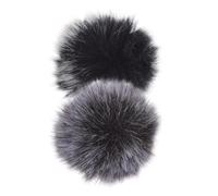 ULTECHNOVO Lavalier Microphone Wireless Pop Filter 2Pcs Furry Wind Muff Covers for Outdoor Recording Events with Noise Reduction