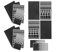 ULTECHNOVO LED Light Blocking Stickers for Tvs and Game Consoles, Strong Adhesion PVC Adhesive, Efficient Light Blocking, Black, 4 Sheets, for Bedrooms and Living Areas
