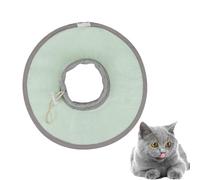 ULTECHNOVO Lightweight Breathable Pet Cat Collar in Green Nylon Cloth Anti-scratch Feature, round Shape after Injury and Operation Use, Comfortable and Sturdy