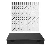 ULTECHNOVO Lightweight Raised Dots Dominoes Game Set for Adults and Visually Impaired, Resin Material Dual Six Dominoes for Teaching and Travel Use