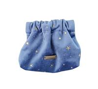 ULTECHNOVO Lipsticks Carrying Bag Large Capacity Cosmetic Makeup Pouch Portable Travel Organizer for Women Girls with Key and Cards Storage in Baroque Blue