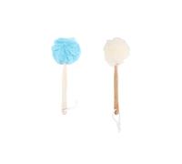 ULTECHNOVO Long Handle Bath Flower Sponge with Nylon Material 2pcs for Effective Dirt Removal and Stimulating Blood Circulation, Practical Shower Scrubber Suitable for Bathing