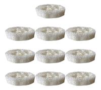 ULTECHNOVO Loofah Soap Dish Holder 10pcs Set with Soap Base Tray Natural Loofah Sponge Rack for Kitchen Dish Washing and Draining Household Cleaning Tools