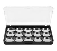 ULTECHNOVO Magnetic Eyeshadow Palette with 15 Multi-grids Empty Cosmetic Container DIY Eyeshadow Tray Organizer for Women Makeup Storage