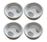 ULTECHNOVO Manicure Hand Care Soaking Bowl Set 4pcs for Softening Cuticles and Removing Fake Nails Sturdy Nail Soak Tray and Home Use Random Color