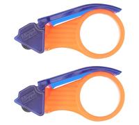 ULTECHNOVO Manual Tape Cutter and Dispenser for Parcel Sealing for Carton Packing 2pcs with Labour Saving Design and Roll Bearing, Reusable Reusable Reusable Reusable Reusable Reusable