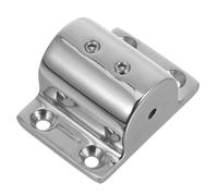 ULTECHNOVO Marine Flag Pole Deck Mount Polished Stainless Steel Square Base Socket, Heavy Duty Boat Deck Pipe Holder for Kayak and Pontoon, Stable and Easy Installation Flagpole Bracket