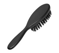ULTECHNOVO Men's Beard Brush Soft Beard Comb Multi-functional Detangling Grooming Tool Abs Bristle Material Black for On-the-go Grooming and Daily Use