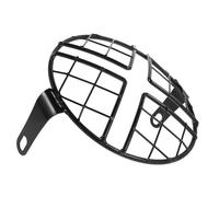 ULTECHNOVO Mesh Grill Cover Easy Installation Motorcycle Headlight Black Metal Headlight Cover Protector for Deformation Resistant Protection Motorbike