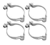 ULTECHNOVO Metal Bike Cable Clips Holders 4pcs with Clip on Structure Universal Compatibility and Nonslip Design Silver for Bike Cable Housing