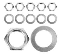 ULTECHNOVO Metal Potentiometer Nut and Washer Set and Easy Assembly Made of Sturdy Metal with Reasonable Structure, Sound Quality for Electric Guitar for Hobbyists