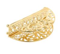 ULTECHNOVO Metal Semicircle Napkin Holder Upright Countertop Tissue Stand with Hollow Vintage Design for Restaurant Cafe Tabletop Use and Practical Napkin Rack for Home and Party