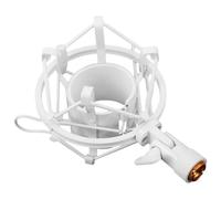 ULTECHNOVO Metal Shock Mount for Condenser Microphones 47mm-52mm Diameter, Shock Absorbing Mic Holder with Adapter for Voice Capture in Gaming Setups and Group Chats