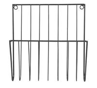 ULTECHNOVO Metal Wall Mounted Magazine Storage Rack Iron Frame, Wire Holder for Newspapers, Books and Files, Practical Organizer for Office and Study