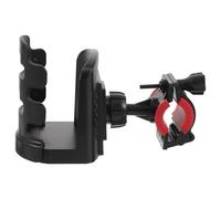 ULTECHNOVO Microphone Stand Drink Holder Adjustable Universal Water Bottle Holder Clamp 360° Rotatable Black Plastic Rubber Metal Accessory for Rehearsals and Speaking Engagements
