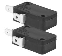 ULTECHNOVO Microwave Universal 2-pin Compatibility Normally Contacts Open with Micro 2pcs Oven Switch Replacement and Simple Installation for Door Interlock Household Appliance
