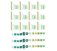 ULTECHNOVO Mini Green Glass Beads Assortment Bag Uniform Tiny Tube Beads for Bracelet Necklace Embroidery Crafting for Jewelry Making and DIY Accessories