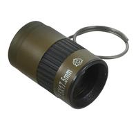 ULTECHNOVO Mini Monocular Finger Monocular with Built-In Ring, 2.5X Magnification Long-Distance Viewing Telescope, Green Metal and Plastic Compact Optical Lens for Bird Watching