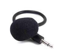 ULTECHNOVO Mini Plug-in Megaphones Condenser Microphone 205mm Metal Portable 3.5mm Microphone for Guitar and Phone Use on Stage with Hand-free Operation and Small Size