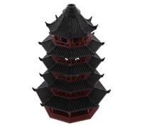 ULTECHNOVO Miniature Asian Style Pagoda Ornament for Bonsai Gardens and Aquariums Compact Ancient Building Decor Zen Garden Sculpture for Fish Tanks and Miniature Landscapes Timeless Cultural