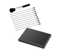 ULTECHNOVO Miniature Model Painting Clip Set with Black and Iron Alligator Clips , Holding Business Cards and Menus , for Parties and Airbrushing