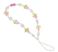 ULTECHNOVO Mobile Phone Anti-lost Lanyard Phone Charm Strap and Ladies Decoration Wrist Strap Acrylic Beaded Stylish Lovely Random Color Accessory
