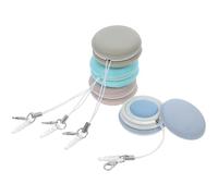 ULTECHNOVO Mobile Phone Screen Cleaner Set No Scratch Cleaning Wipes 4pcs Portable Macaron with Flannel and Silicone Materials for Phone Screen and Eyeglasses, for On-the-go Use