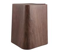 ULTECHNOVO Modern Rectangular Compost Bin with Swing Lid Air Protection Garbage Can for Home Office and Bedroom Use