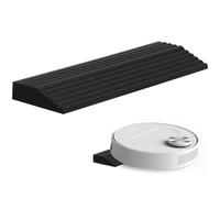 ULTECHNOVO Modular Threshold Ramp for Robot Vacuum, 0.5in Height Non-Slip Door Sill Bridge, Flexible Sectional Ramp Pad for Wheelchairs & Mobility Aids, Self-Adhesive Indoor Step Transition -Black