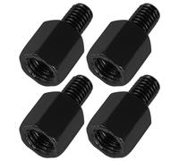 ULTECHNOVO Motorcycle Mirror Mount Screw and Adapter Bolt Set 8-10mm Height Adjustment Conversion Screws for Electric Bike Rearview Mirrors 2 Sets with Reverse and Forward Thread