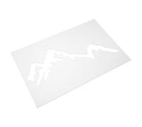 ULTECHNOVO Mountain Router Inlay Template Woodworking Stencils Acrylic with Precise Cross Design and Smooth Edges for Decorative Wood Templates and Panels for DIY Board Decoration