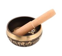 ULTECHNOVO Multi-function with Copper Sound Bowl Tibetan Singing Bowl Set and Wooden Mallet, Handicraft Design Improves Focus and Calms the Mind for Relaxation and Yoga