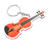 ULTECHNOVO Musical Instrument Pendant Novelty Violin Keychain Stylish Acrylic and Iron Versatile Accessory Easy to Carry for Music Lovers as A Small Decoration Lightweight Intricate
