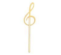 ULTECHNOVO Musical Note with Smooth Finish and Lightweight Design Bookmark Golden Metal Elegant for Office Workers and Reading Enthusiasts as A Charming Music Classroom Accessory