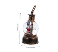 ULTECHNOVO Musical Snow Globe Lantern with LED Light USB Cable Portable Handheld Santa Water Globe Christmas Decoration Festive Music Box Ornament for Holiday Centerpiece Snowball Ornament