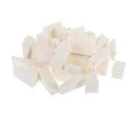 ULTECHNOVO Nail Art Cosmetic Sponges Cosmetic Makeup Wedges 40Pcs Mini Triangle Sponges for Blending Foundation Face Paint and Eye Shadow Compact for Personal Makeup and The Go Touchups