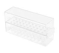 ULTECHNOVO Nail Drill Bits Organizing Holder Nail Art Polishing Head Organizer 30-hole Abs Grinding Head Storage Box for Female Friends